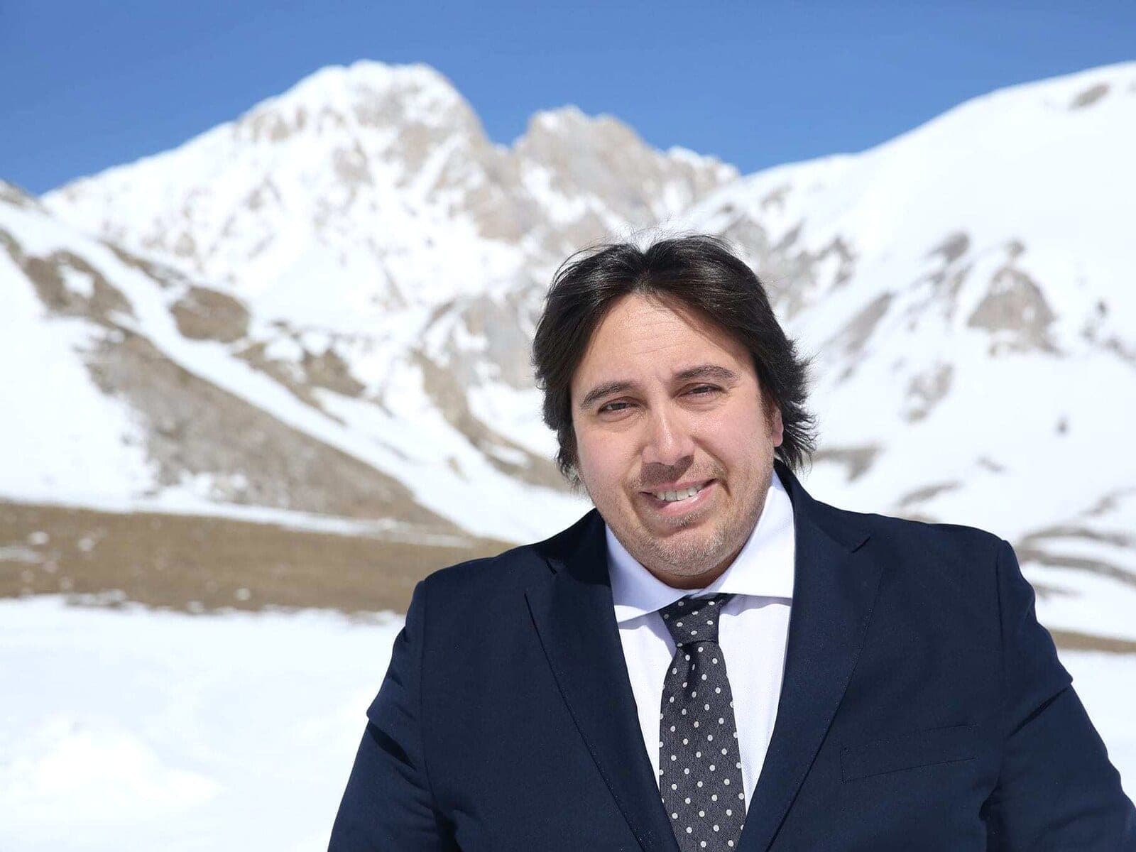 Giorgio Fioravanti a Campo Imperatore, sul Gran Sasso